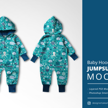 Baby Hoodie Product Mockups 252346