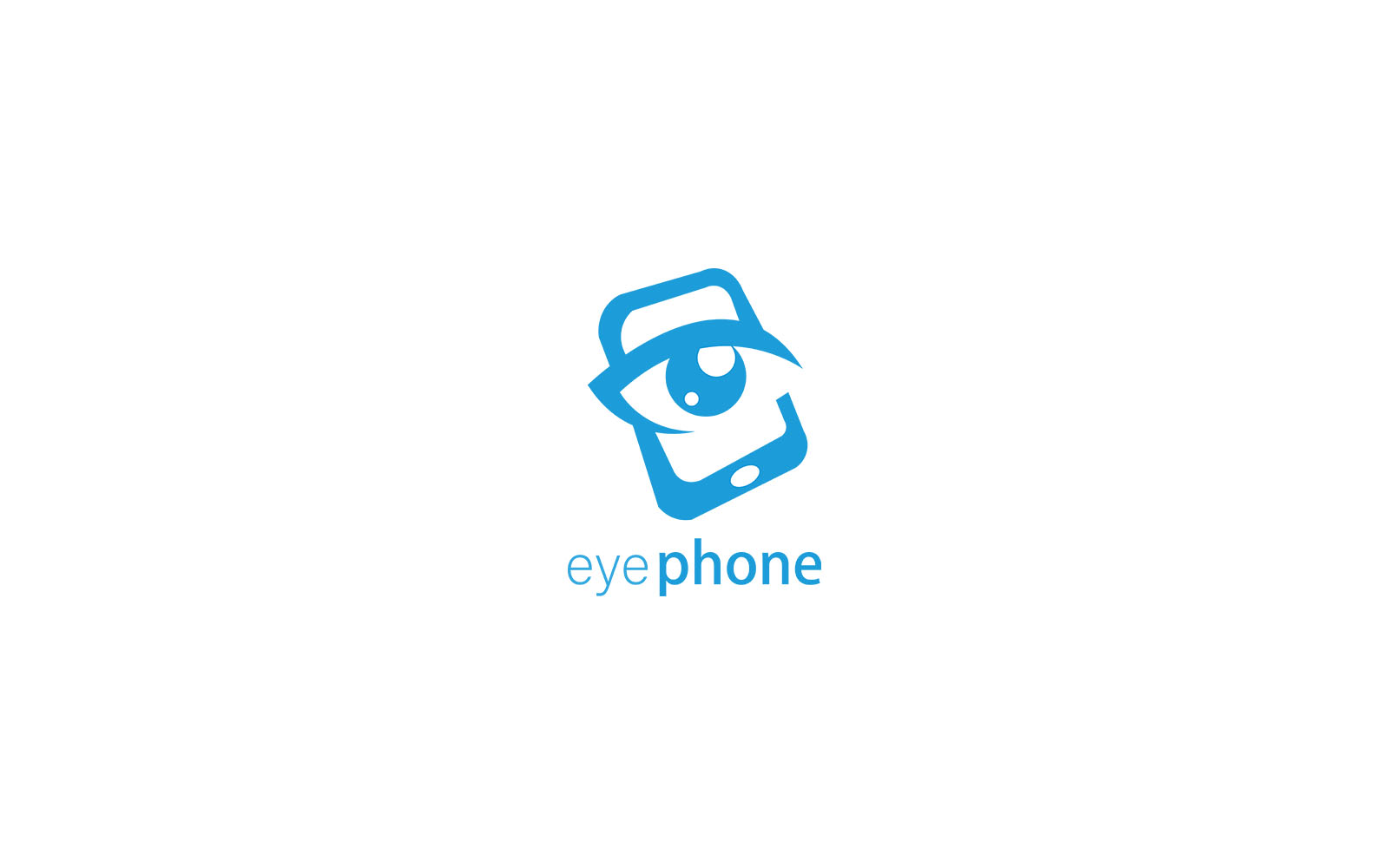 Eye Phone Logo Template Vector Design Creative