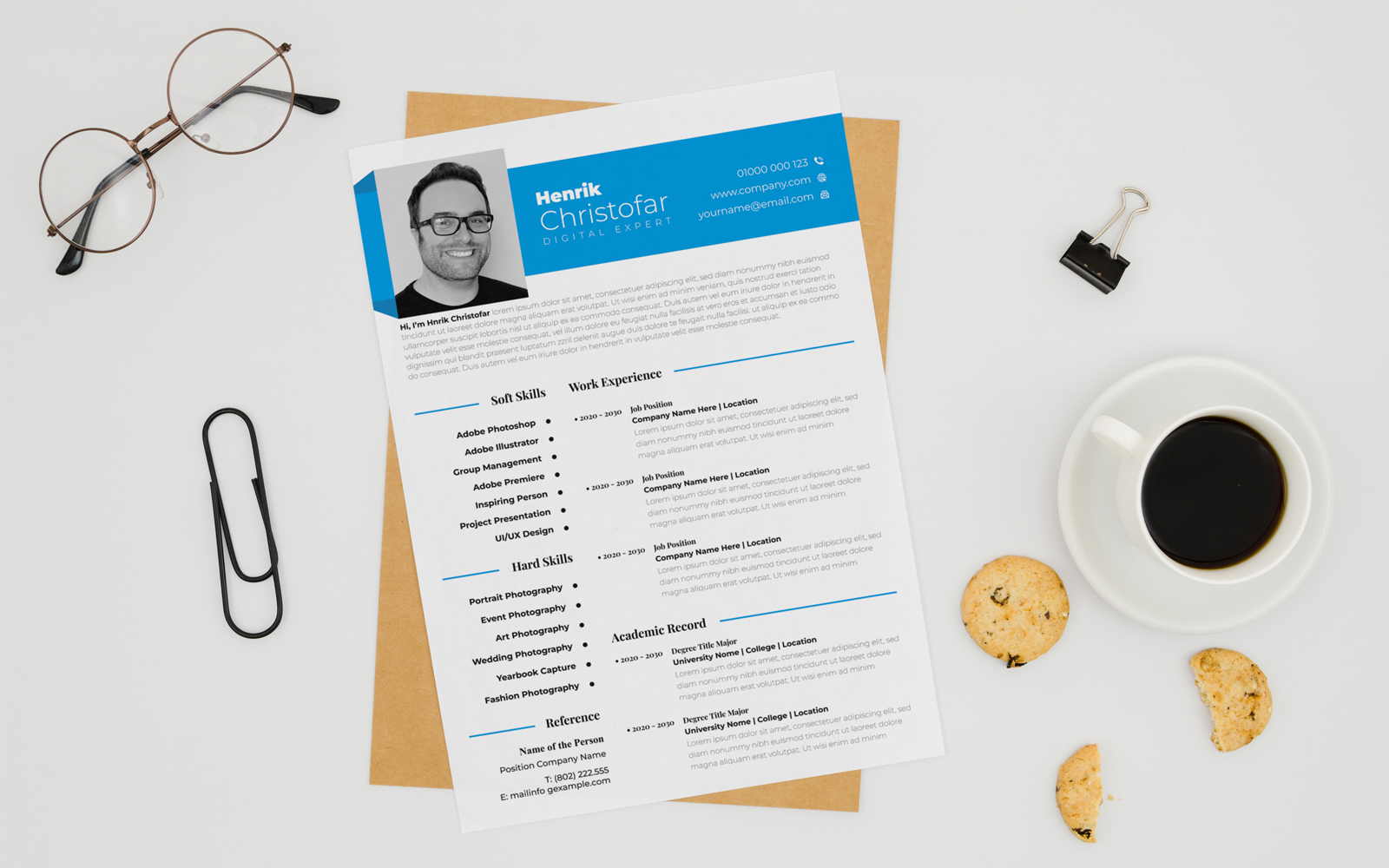 Henrik Christofar - Professional Resume Template