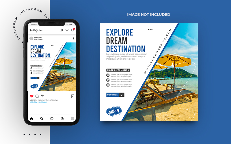 Travel & Tour Agency Promotion Instagram Template Social Media