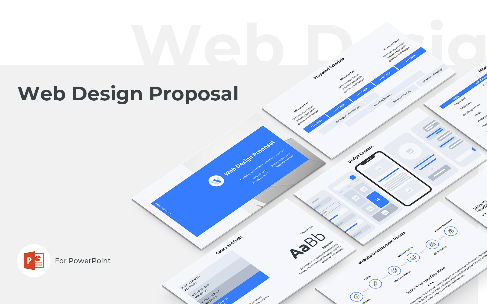 Web Design Proposal PowerPoint Template