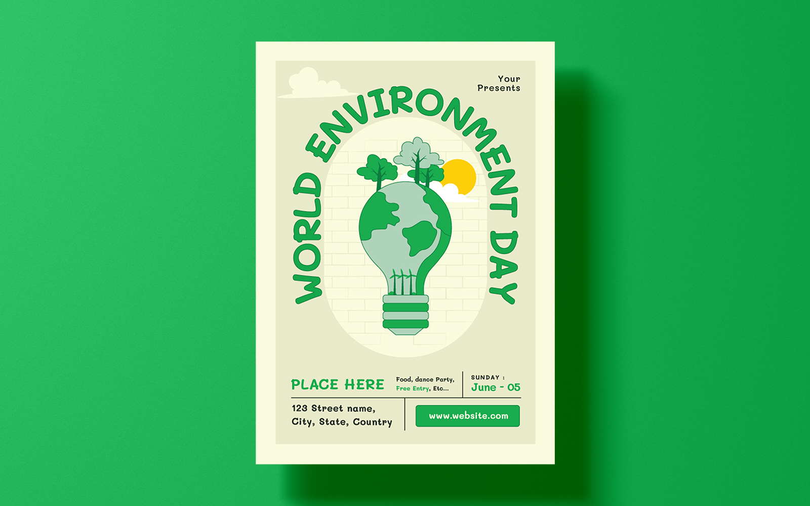 World Environment Day Flyer Template