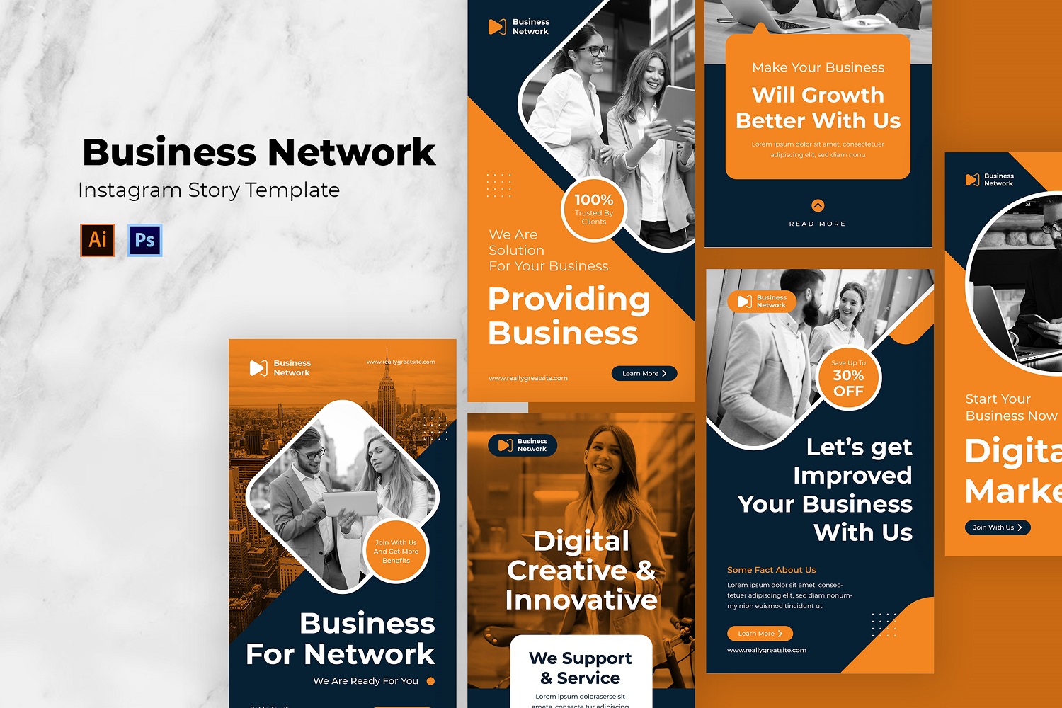 Business Network Instagram Story