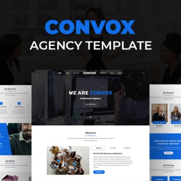 Agency Business Landing Page Templates 252618
