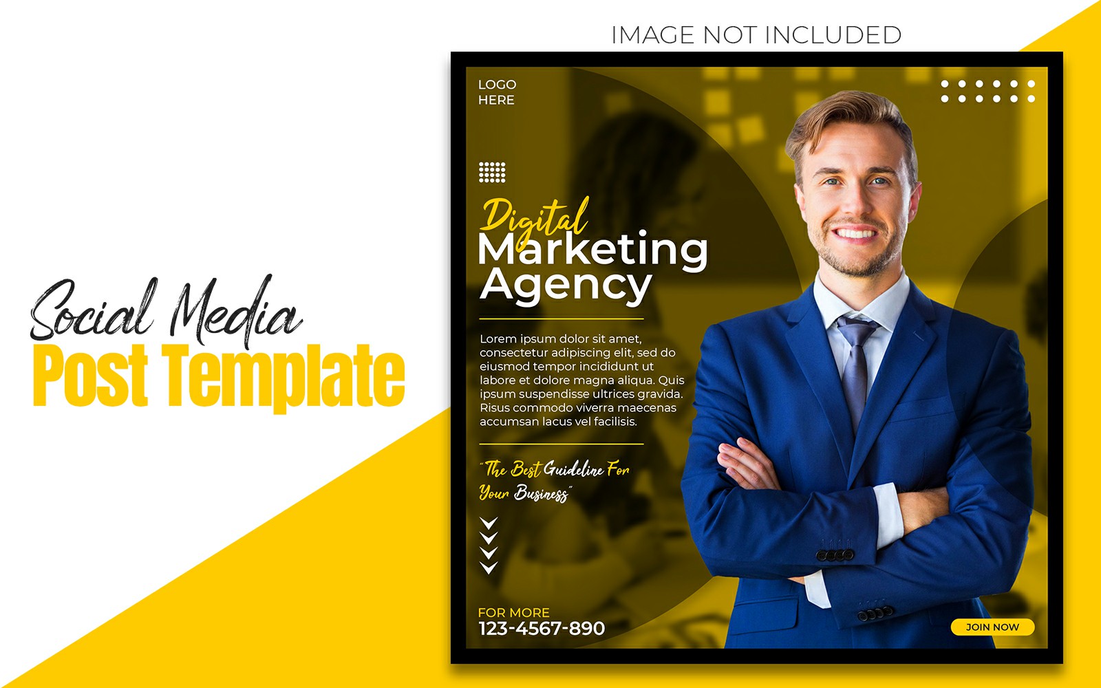 Digital Marketing Agency and Corporate Social Media Post Template