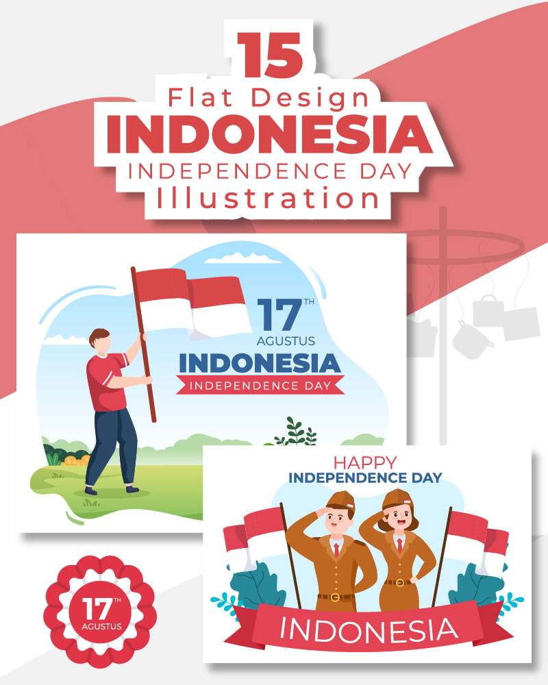 15 Indonesia Independence Day Illustration