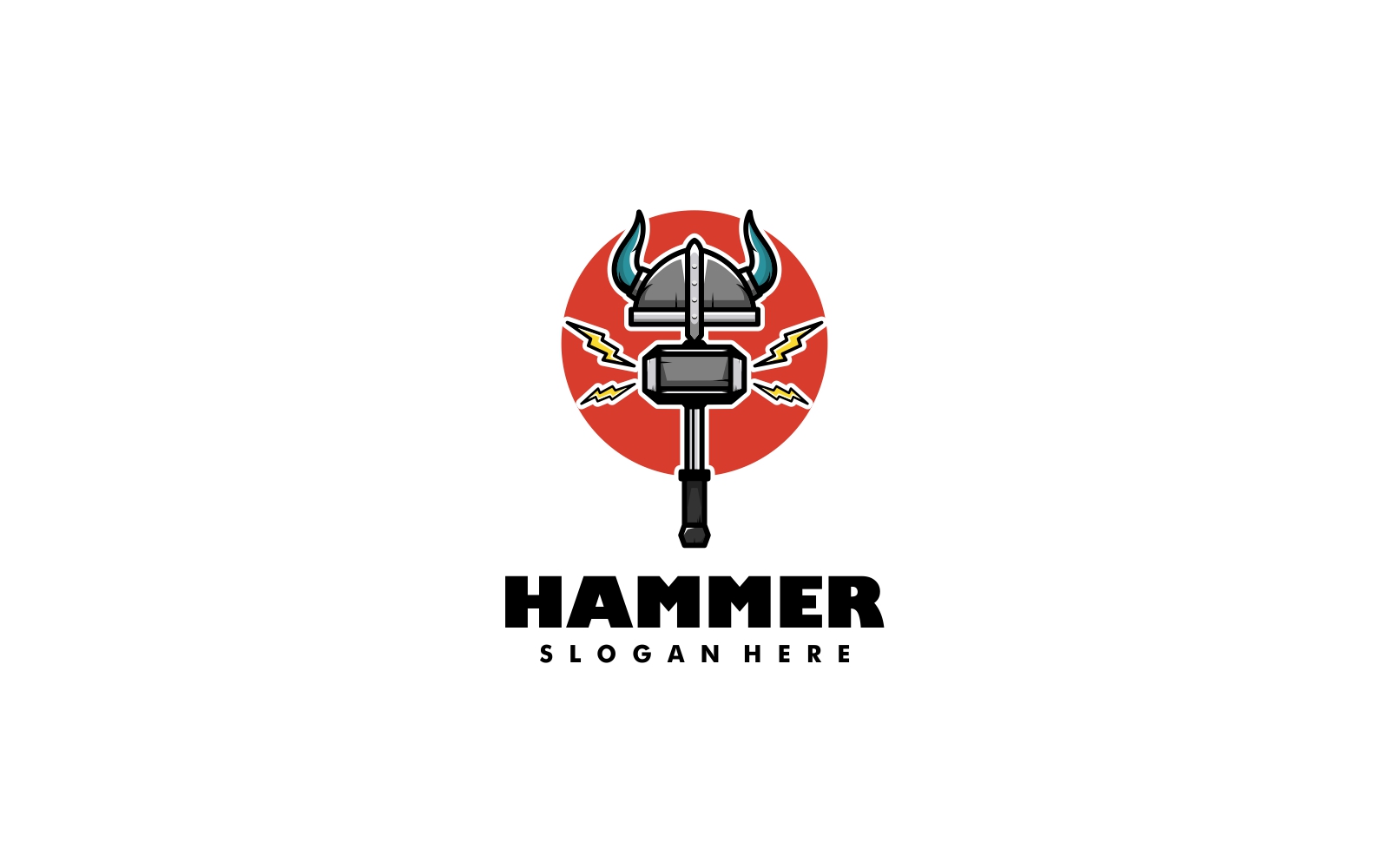 Hammer Simple Mascot Logo