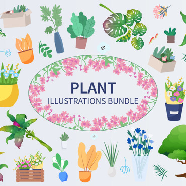 Pot Plant Illustrations Templates 252736
