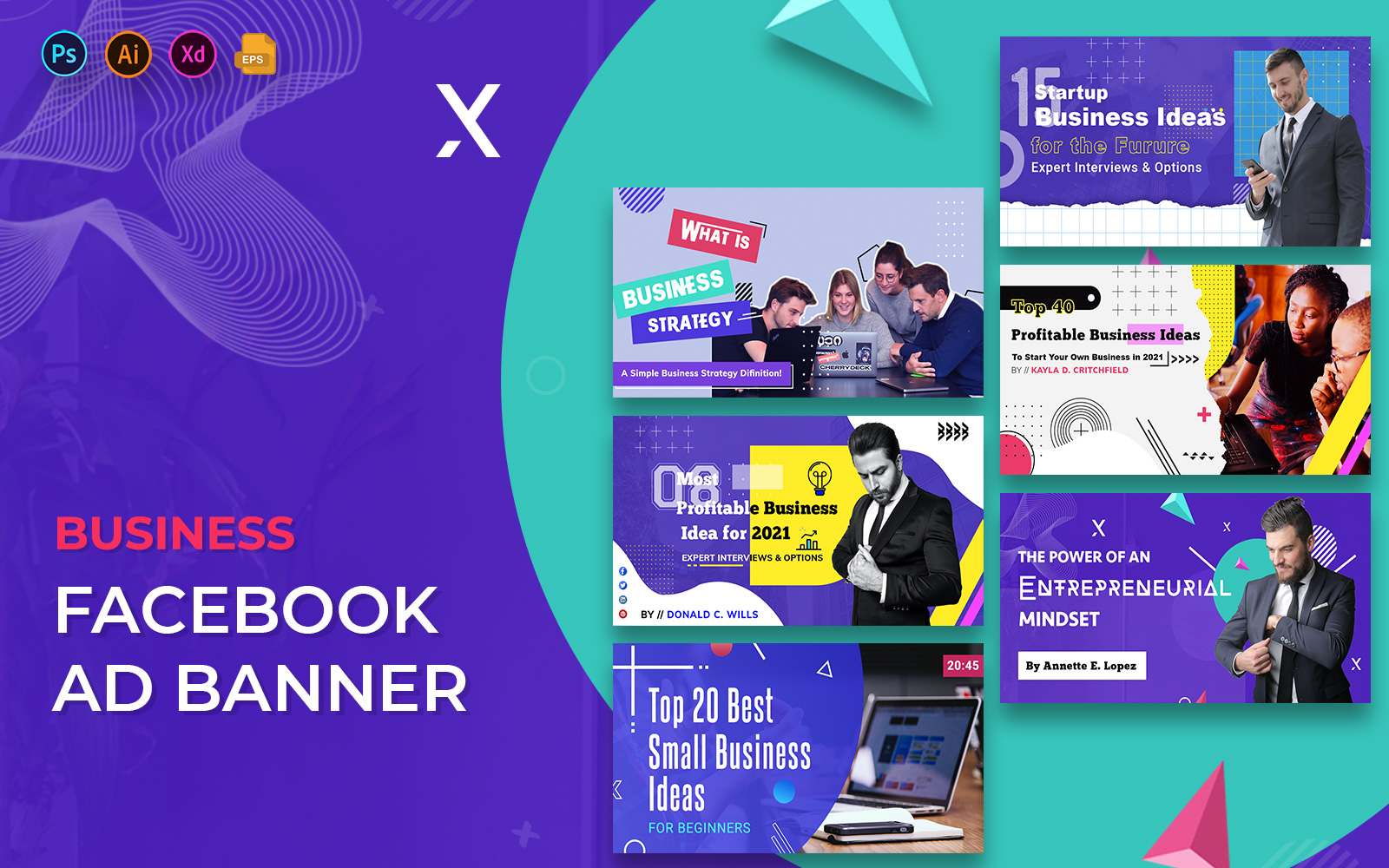 Business Facebook Ad Banners Template