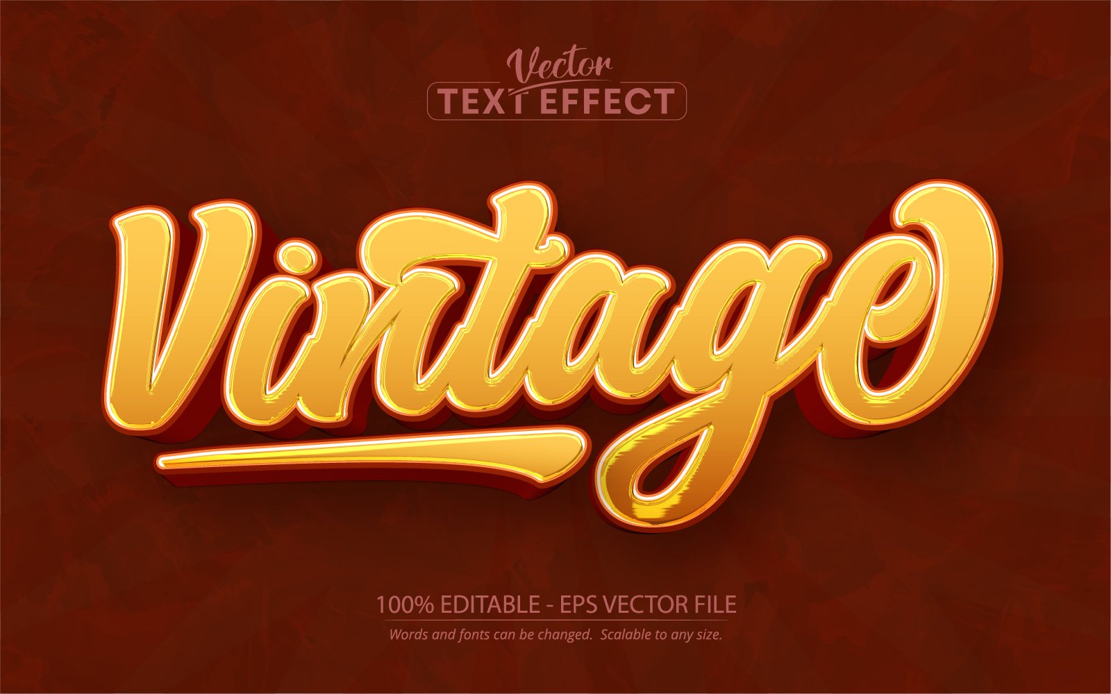 Vintage - Editable Text Effect, 80s Retro Text Style, Graphics Illustration