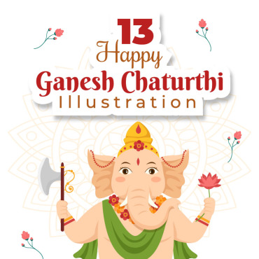 Ganesh Chaturthi Illustrations Templates 253075