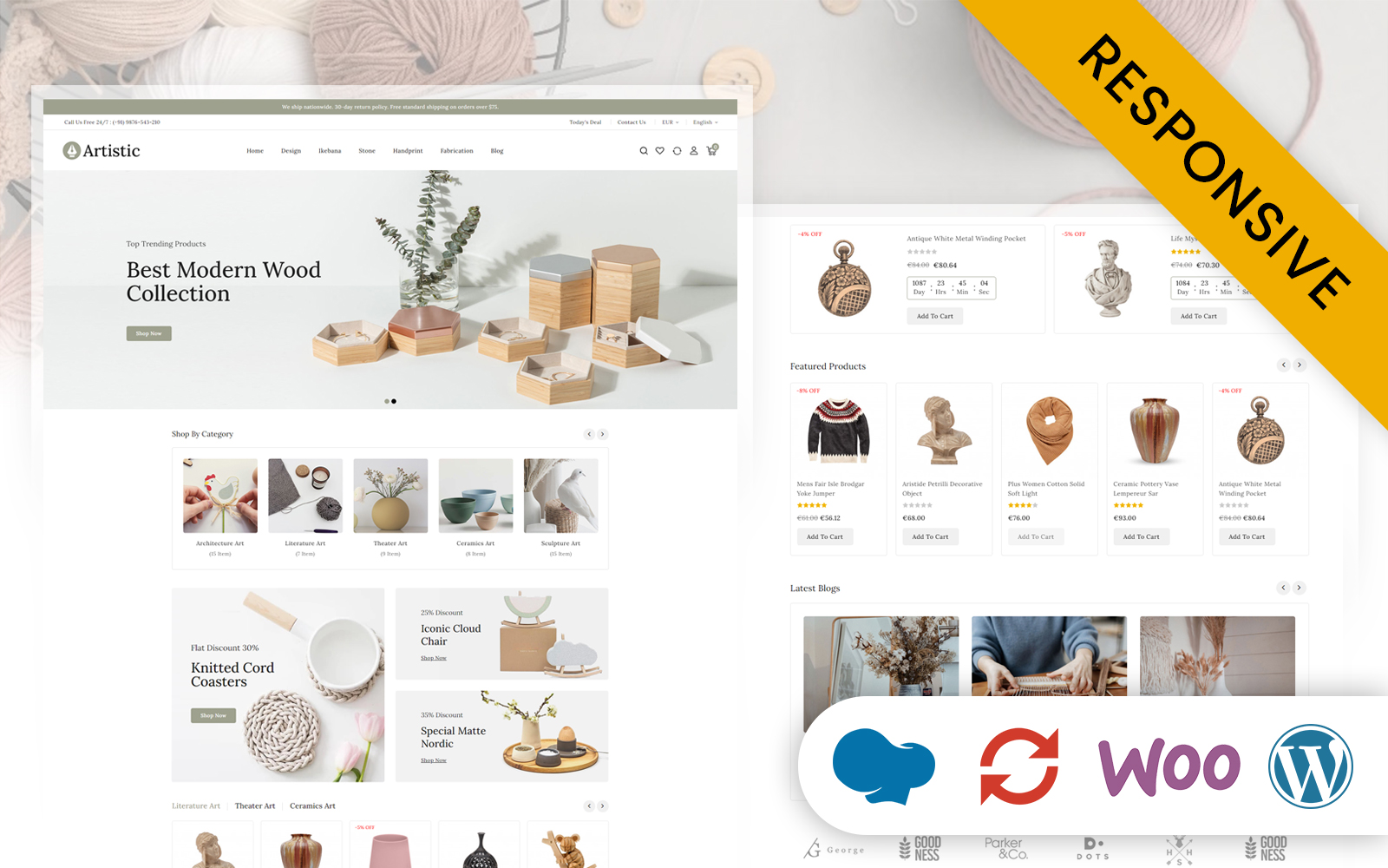 Artistic - Art and Craft Store WooCommerce Responsive Theme