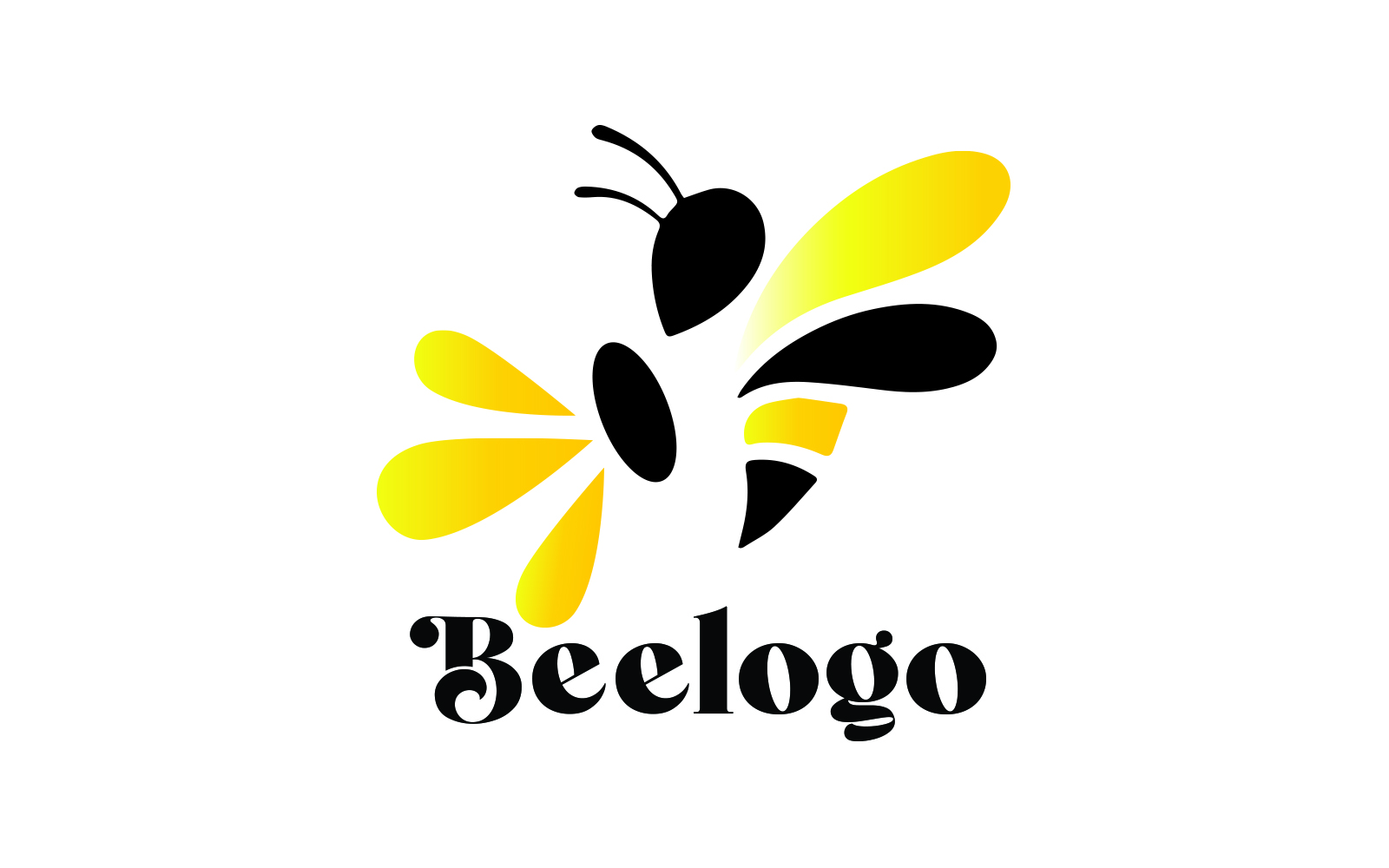 Bee Logo For Brand Life Type Template