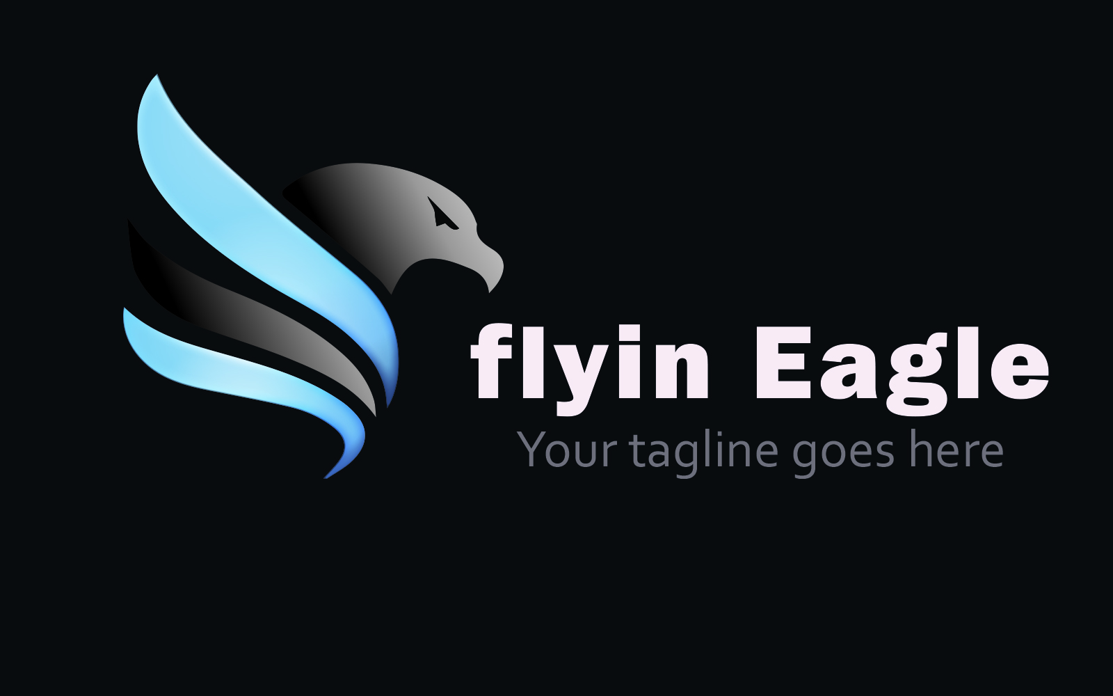 Flying Eagle Logo Design Vector Graphic by i.d99d · Creative Fabrica