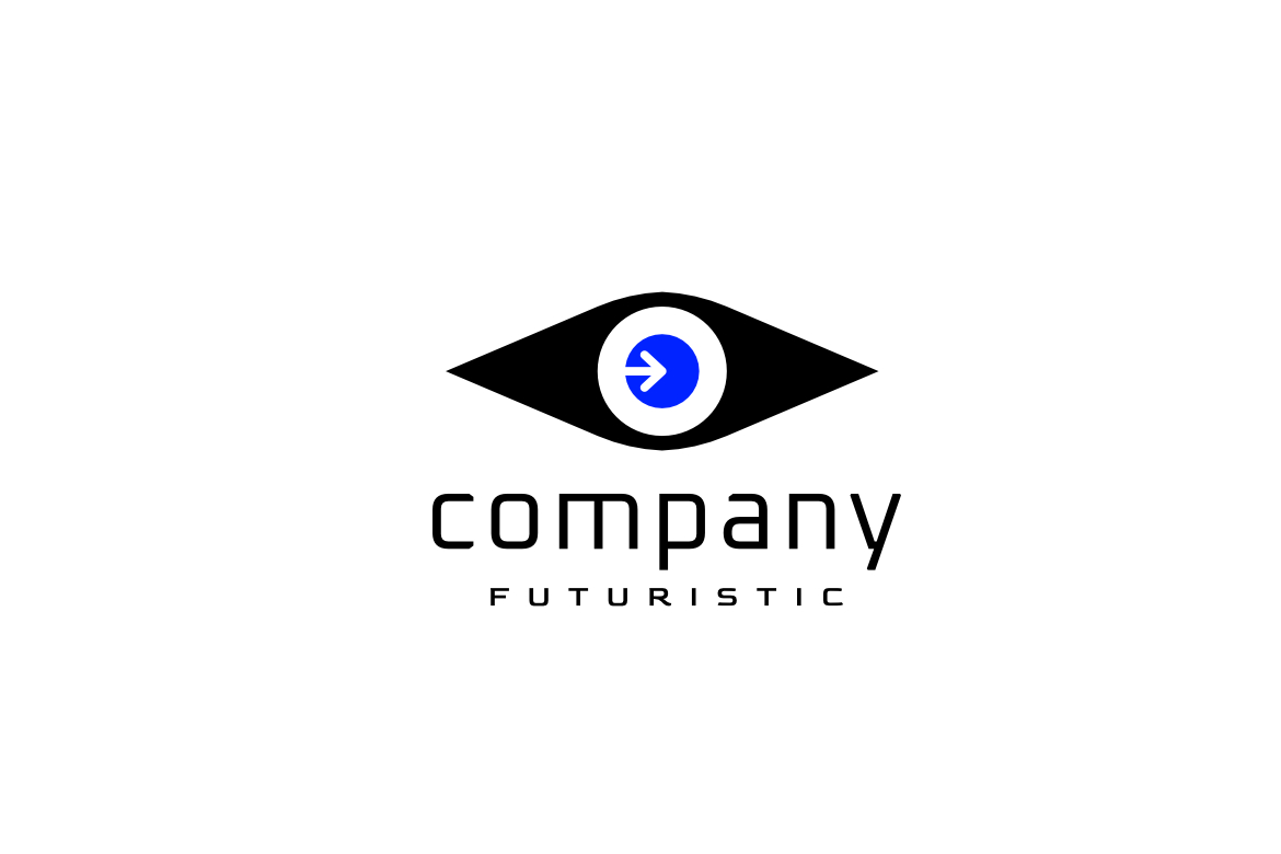 Dynamic Eye Arrow Logo Design