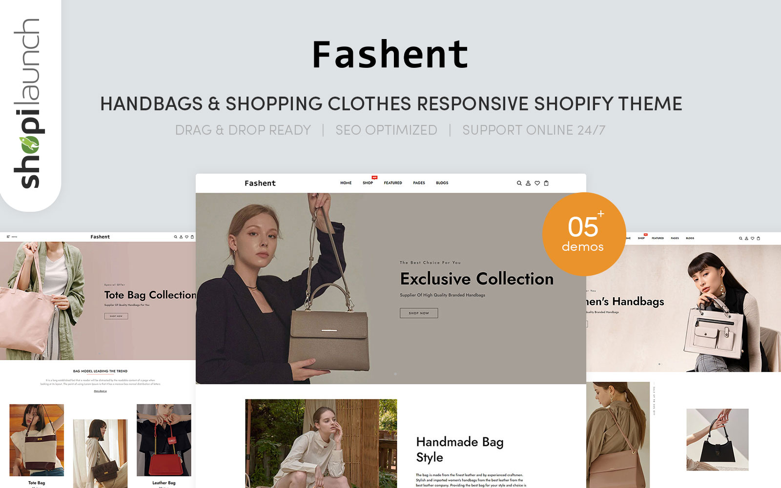 Fashent - Handbags & Shopping Clothes Responsive Shopify Theme