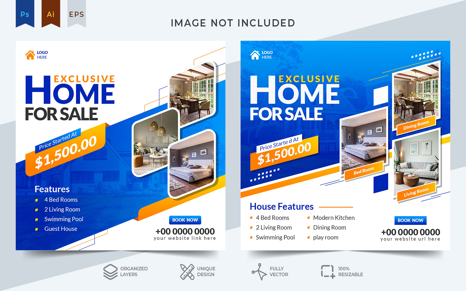 Real Estate Minimal And Creative Social Media Post Templates