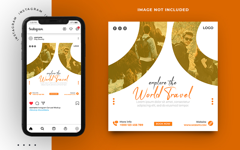 Travel Promo Social Media Post Template