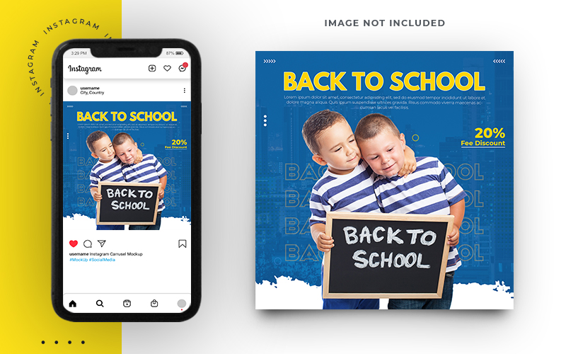 Back To School Social Media Banner Template