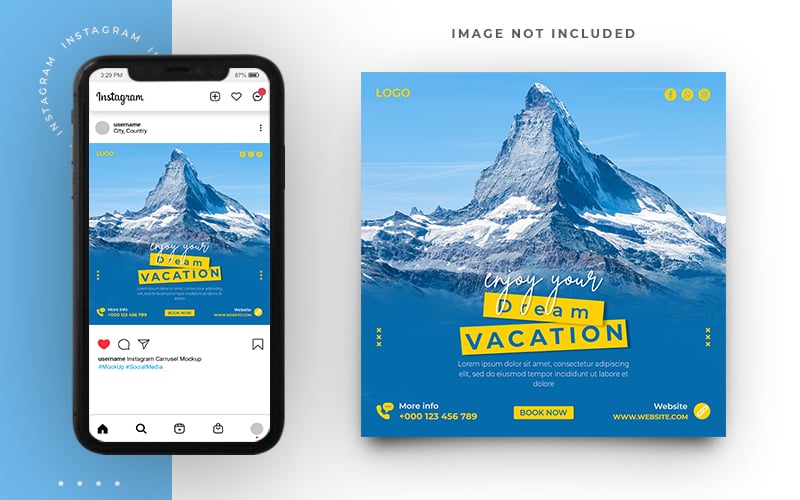 World Travel Social Media Banner Template