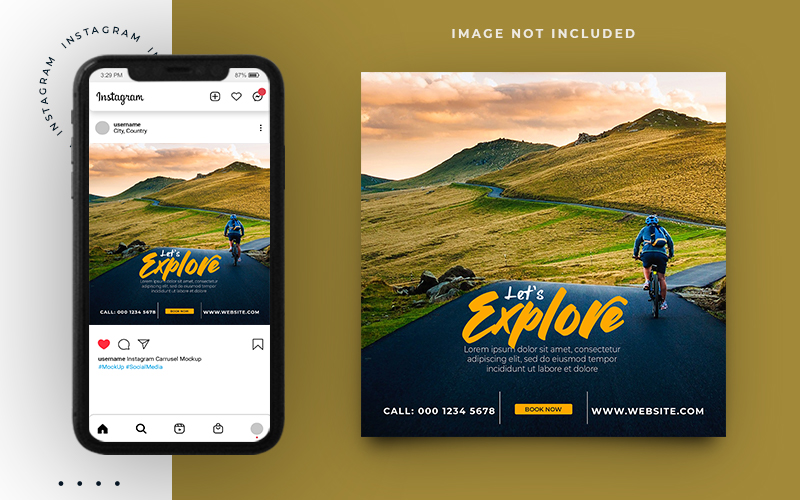 Social Media Travel Instagram Post Template