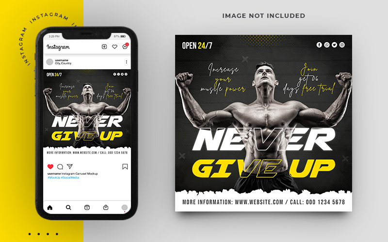 Shape Your Body Fitness And Gym Social Media Banner