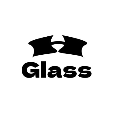 H Glass Logo Templates 253533