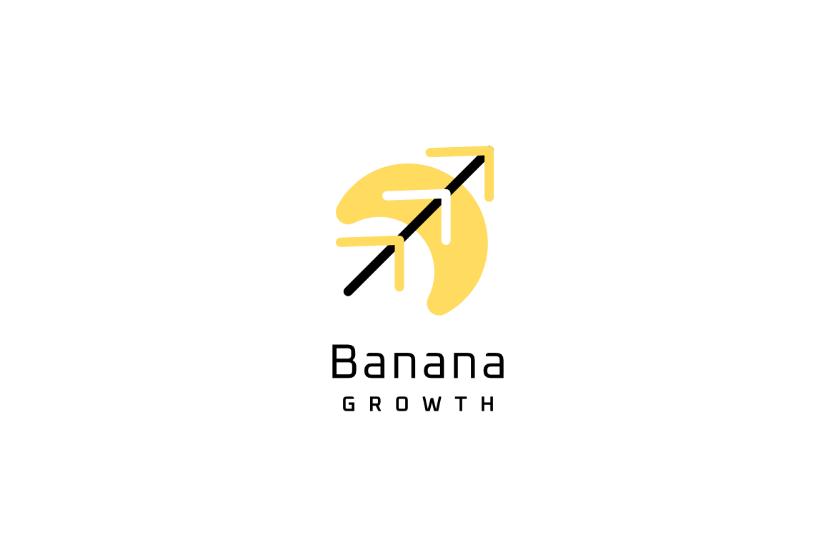 Banana Arrow Grow Tech Logo