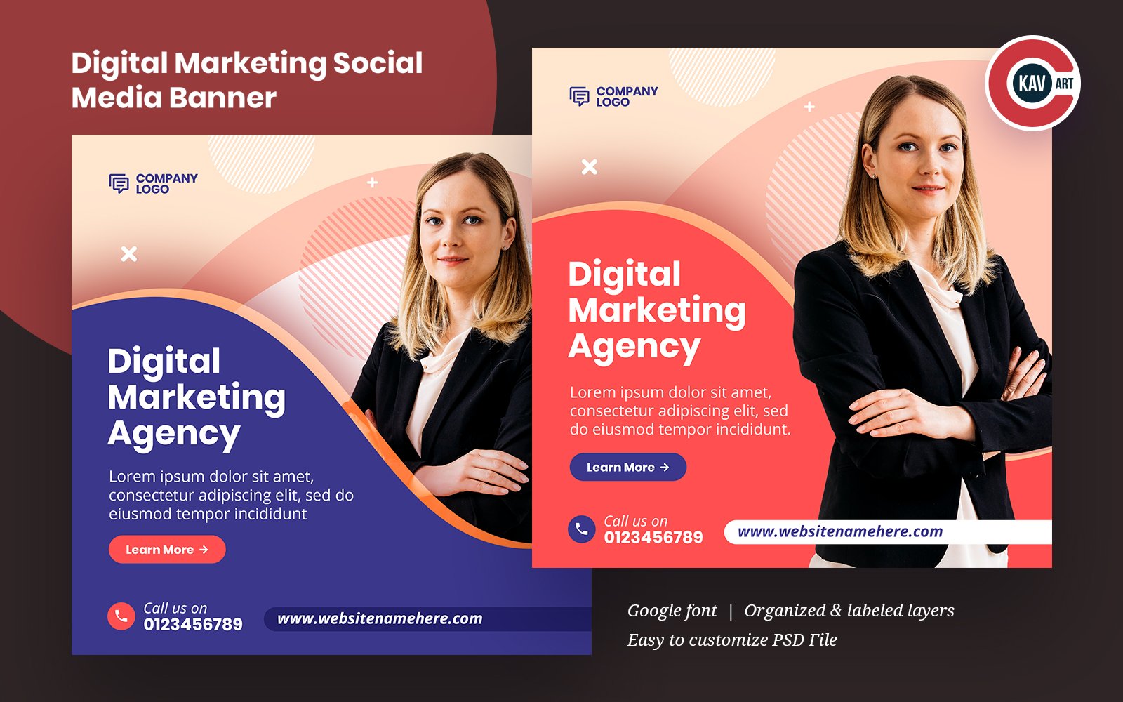 Digital Marketing Social Media Banner Template