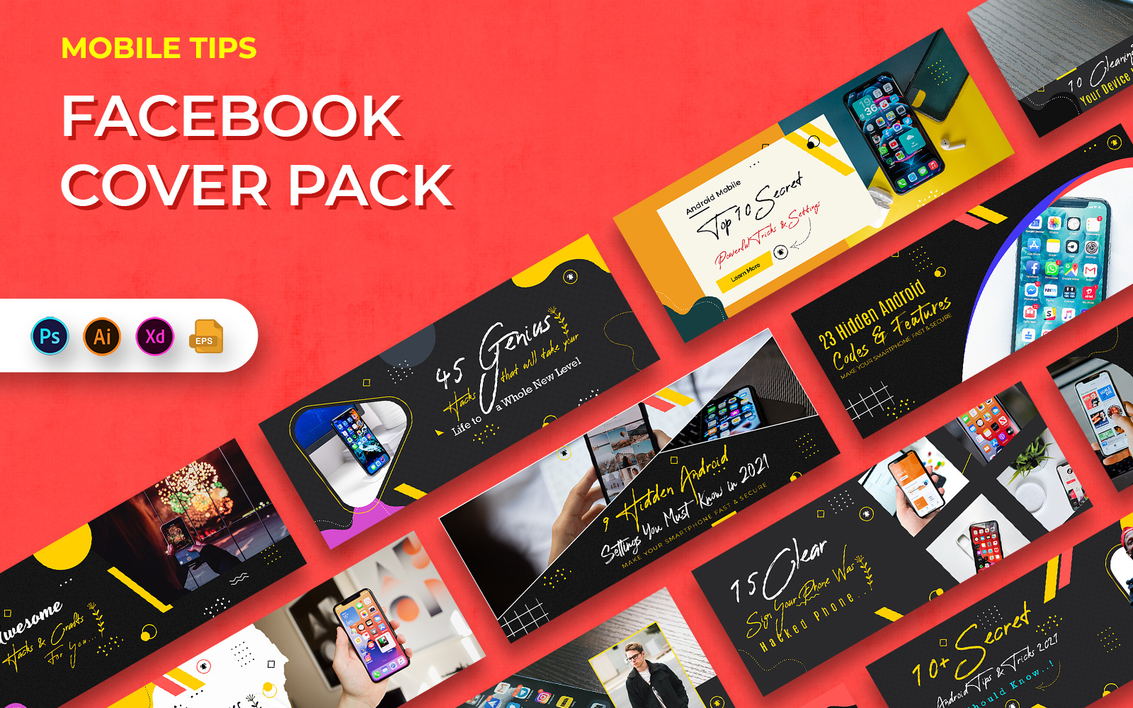 Mobile Tips Facebook Cover Banner