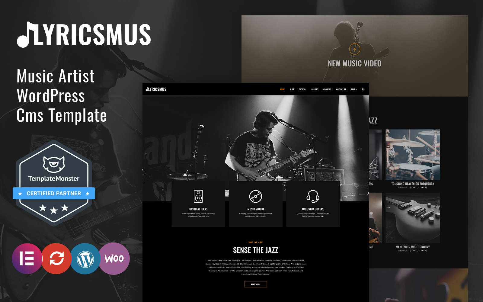 Lyricsmus - Music WordPress Theme