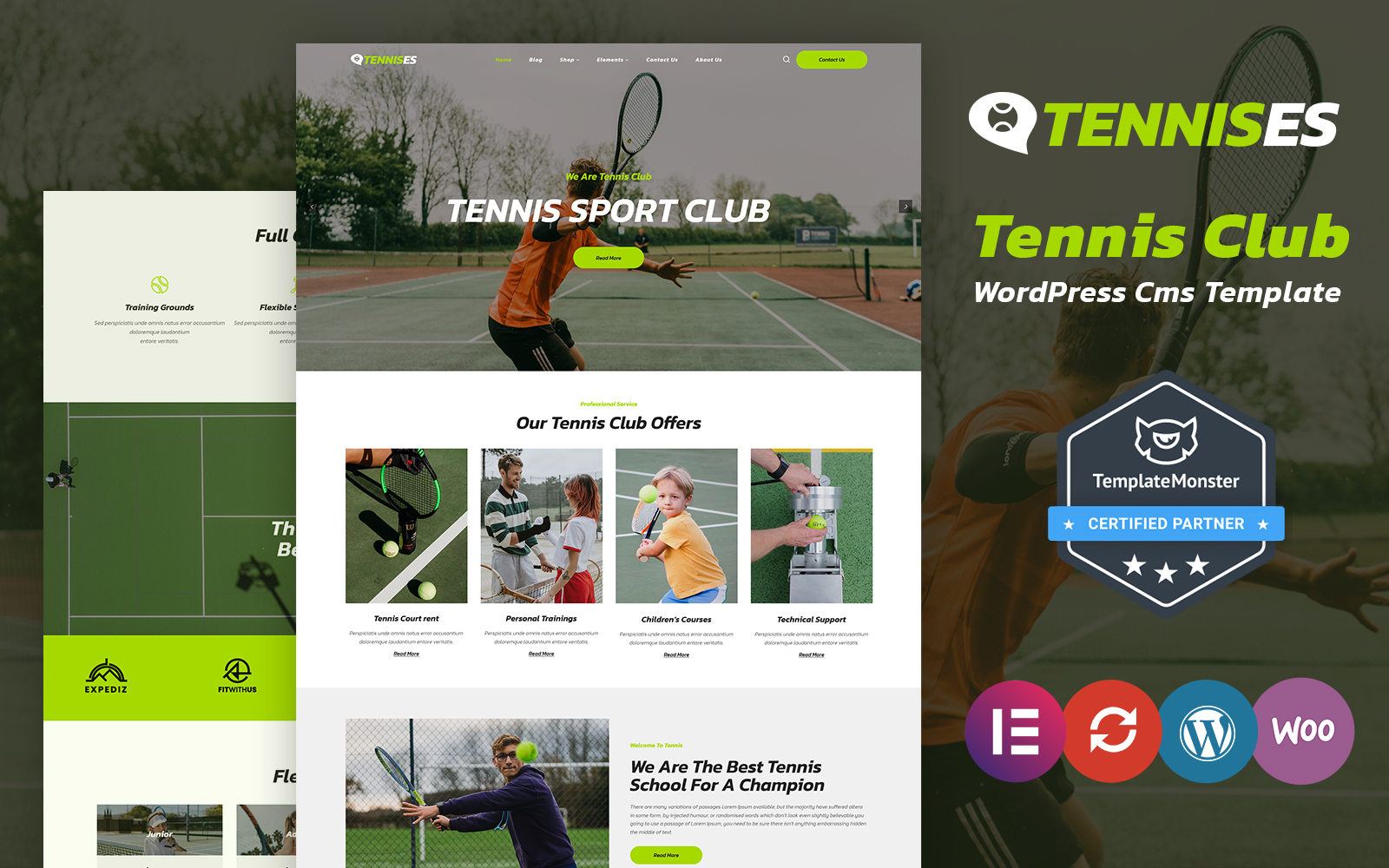 Tennises - Tennis and Sports Club WordPress Theme