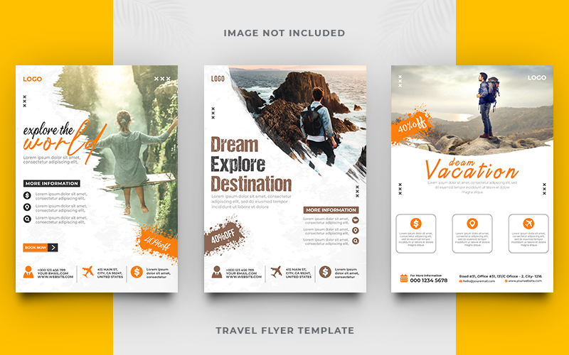 Travel Agency Business Social Media Flyer Template