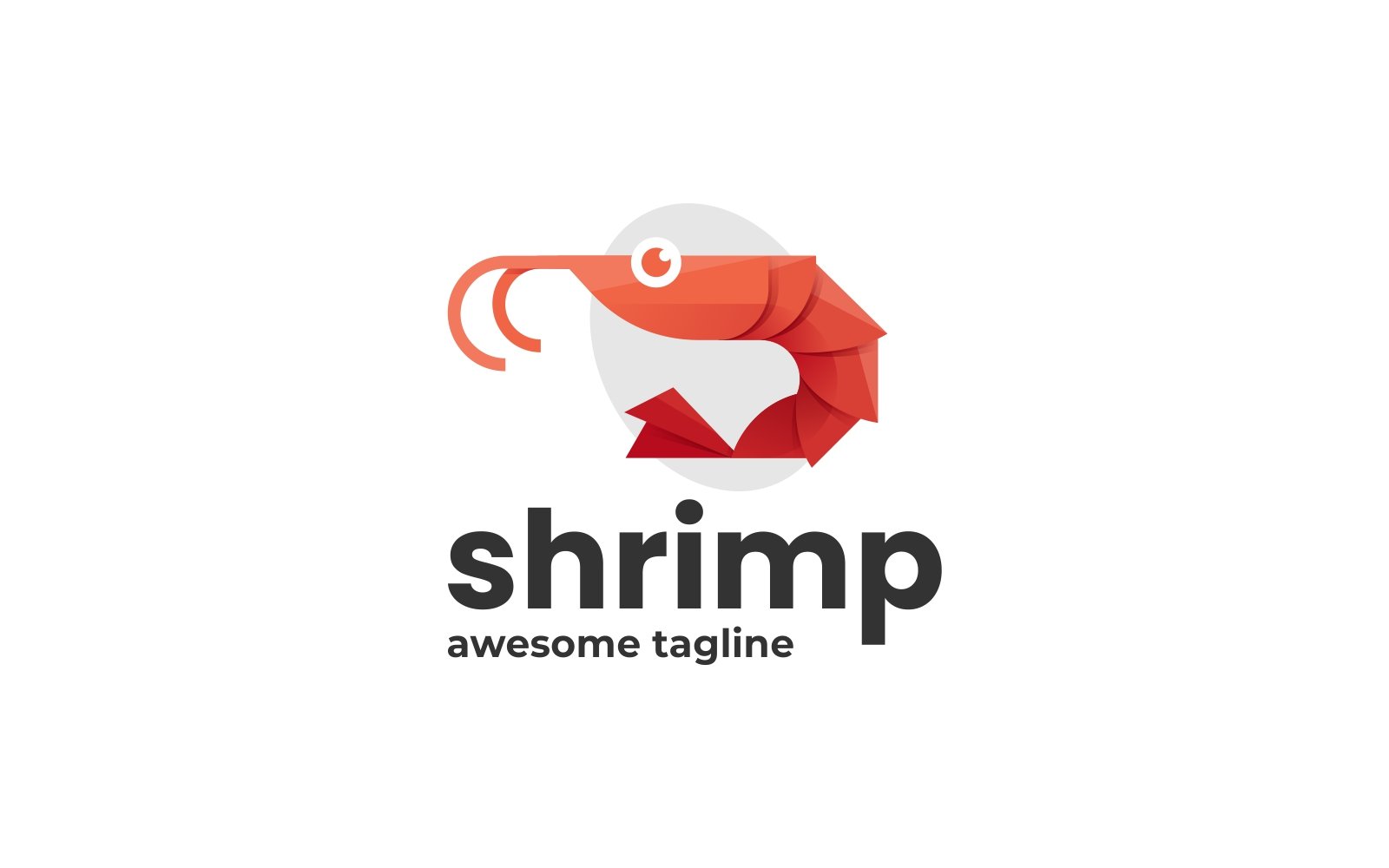 Shrimp Gradient Logo Design