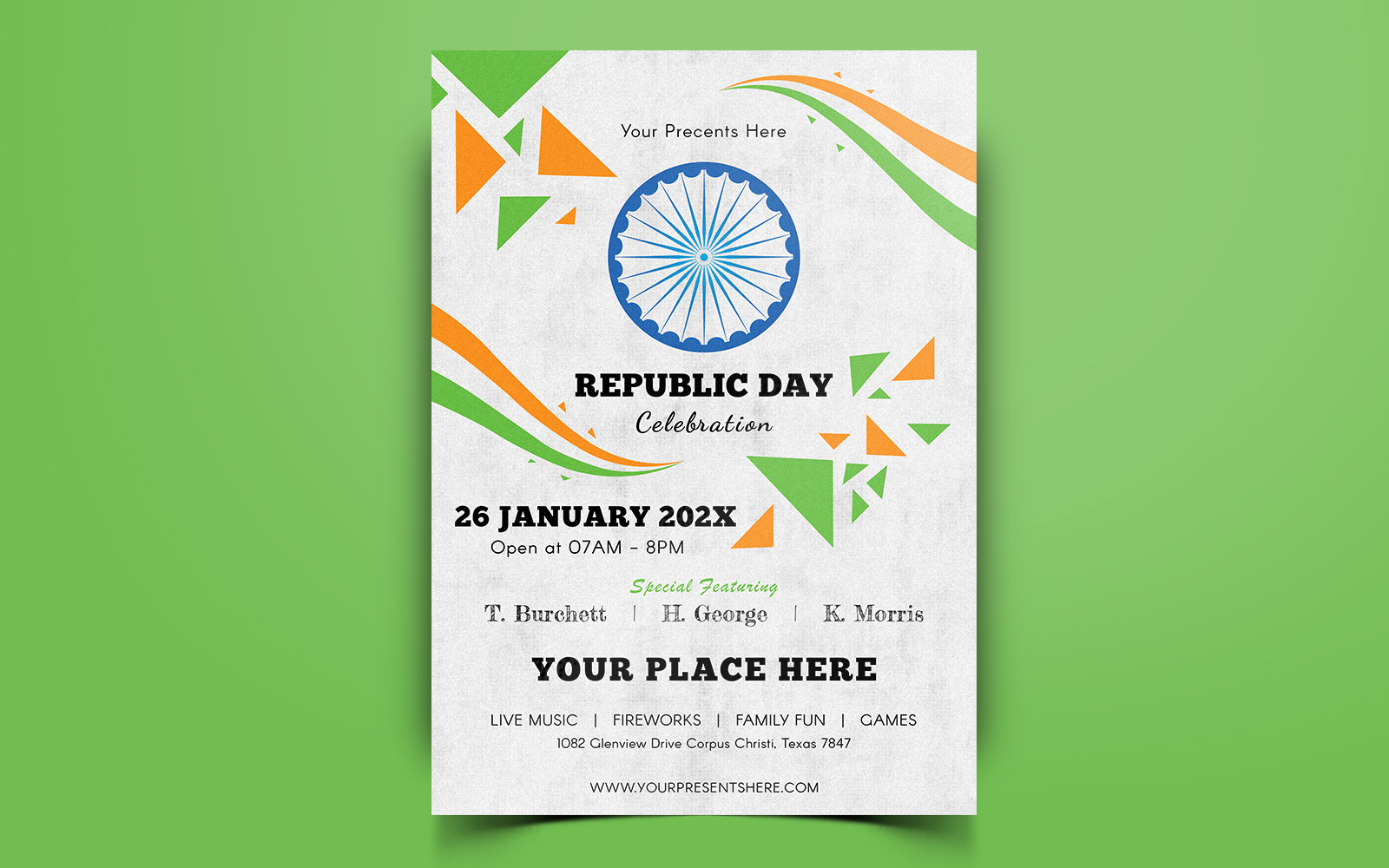 Indian Republic Day Flyer Social Media