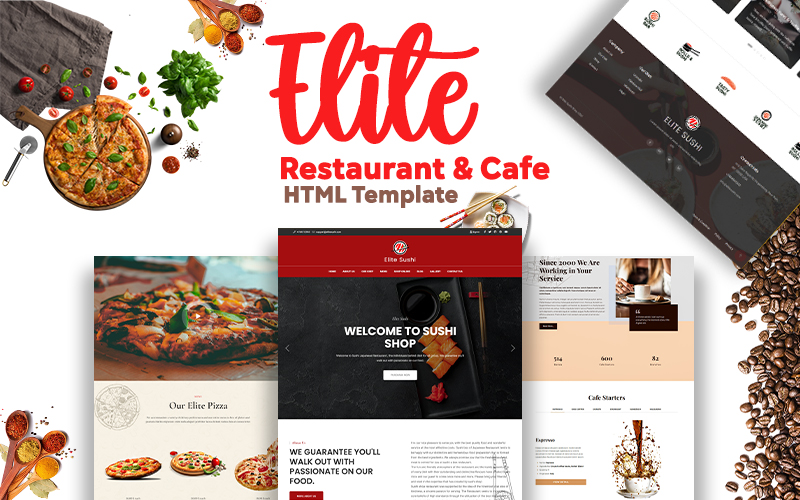 Elite - Restaurant and Cafe HTML Template