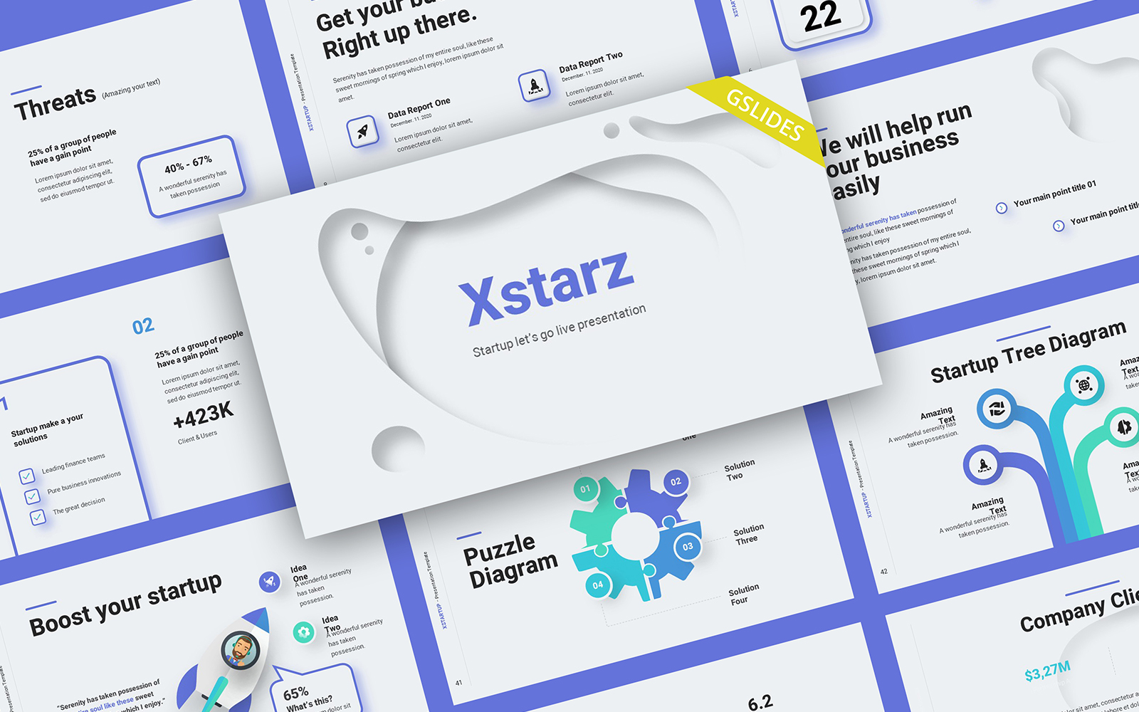 Xstarz Business Startup Google Slides