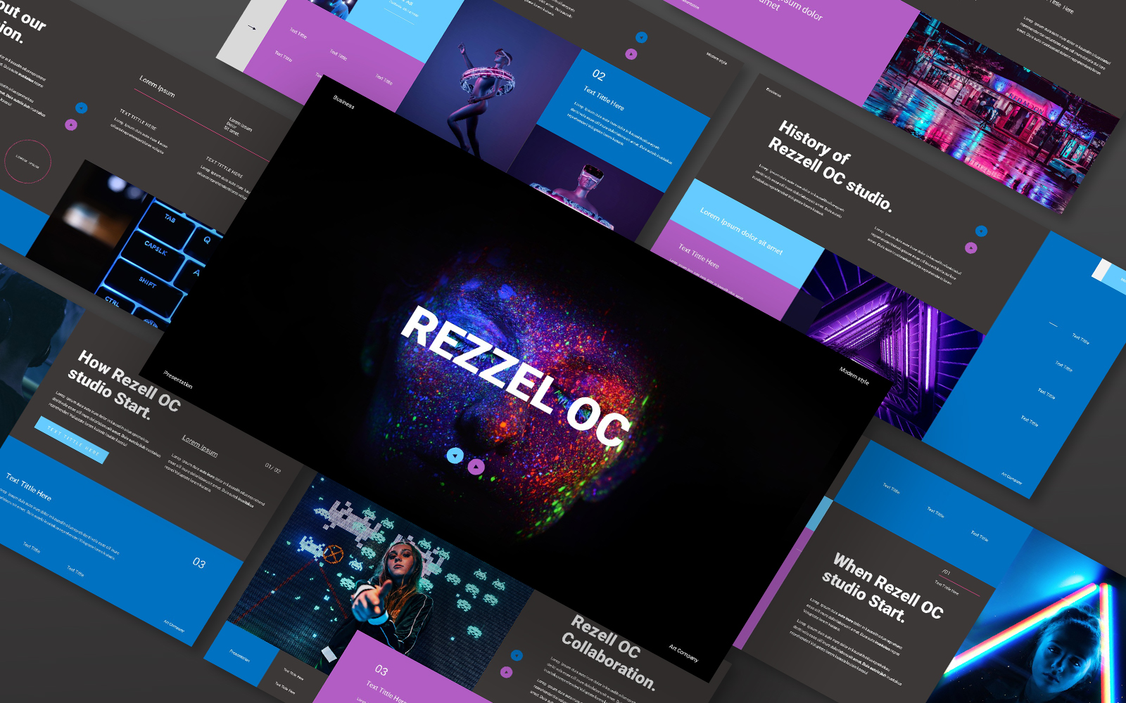 Rezzel OC Business Google Slides Template