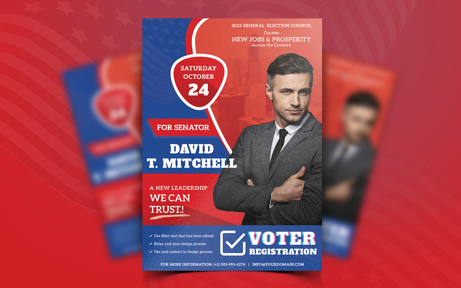 Political Campaign Flyer Print and Social Media Template-01