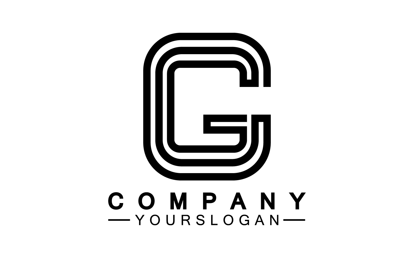 G Logo And Symbol Vector Line V64
