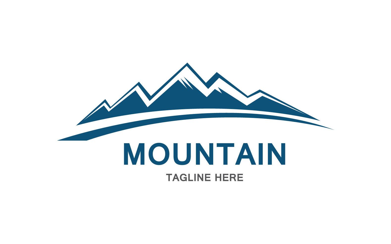 Mountain Icon Logo Design Vector Landscape V5