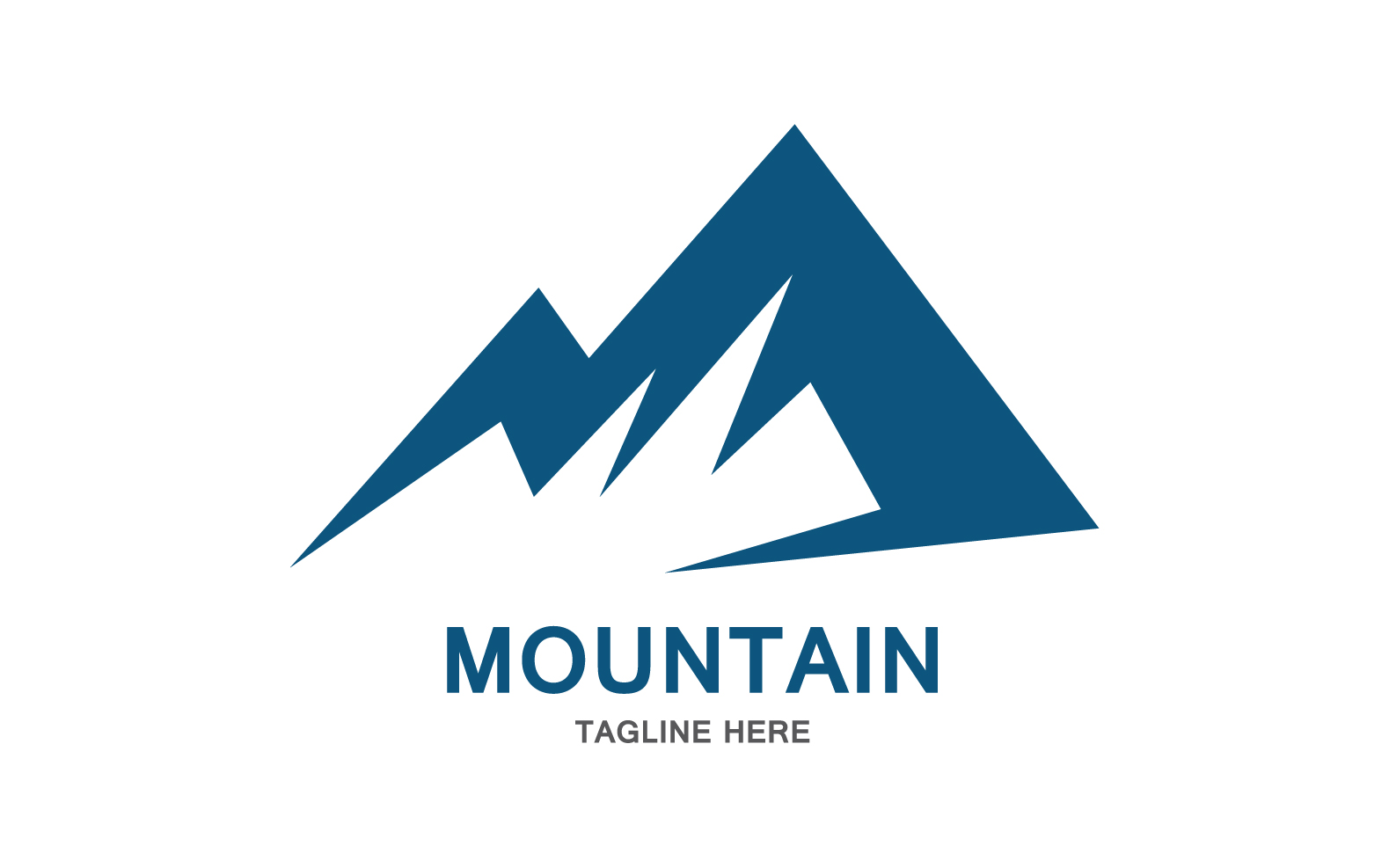 Mountain Icon Logo Design Vector Landscape V9