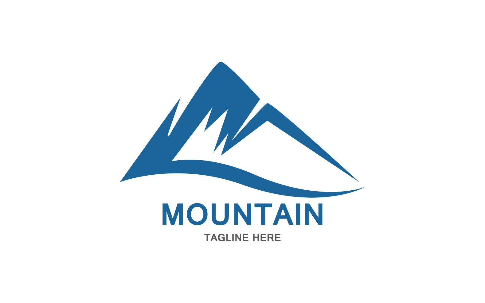 Mountain Icon Logo Design Vector Landscape V12