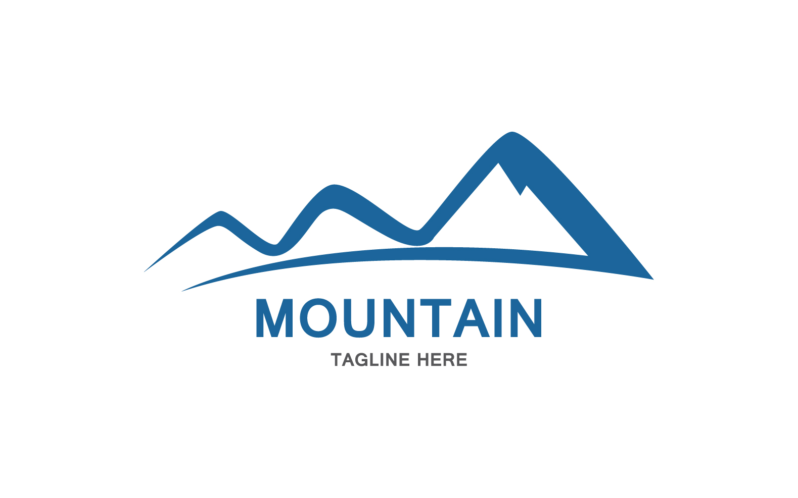 Mountain Icon Logo Design Vector Landscape V13