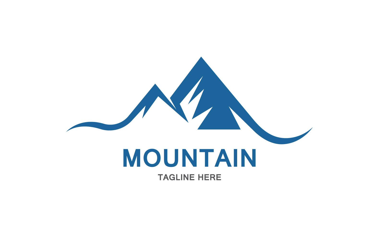 Mountain Icon Logo Design Vector Landscape V14