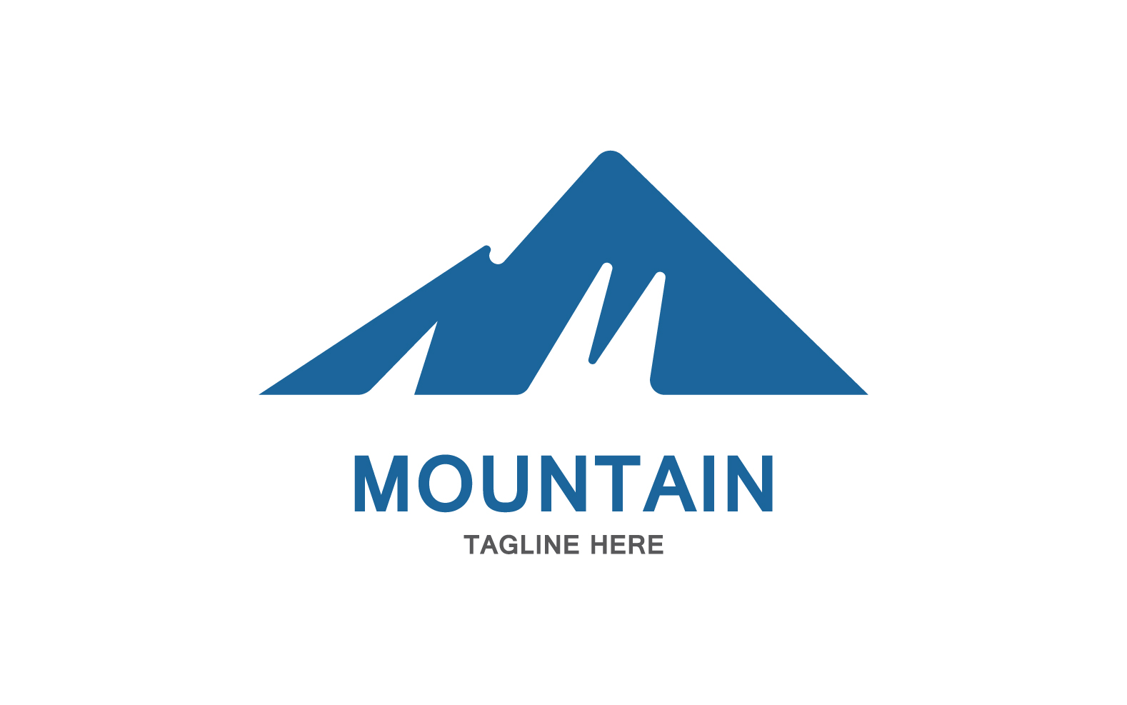 Mountain Icon Logo Design Vector Landscape V15