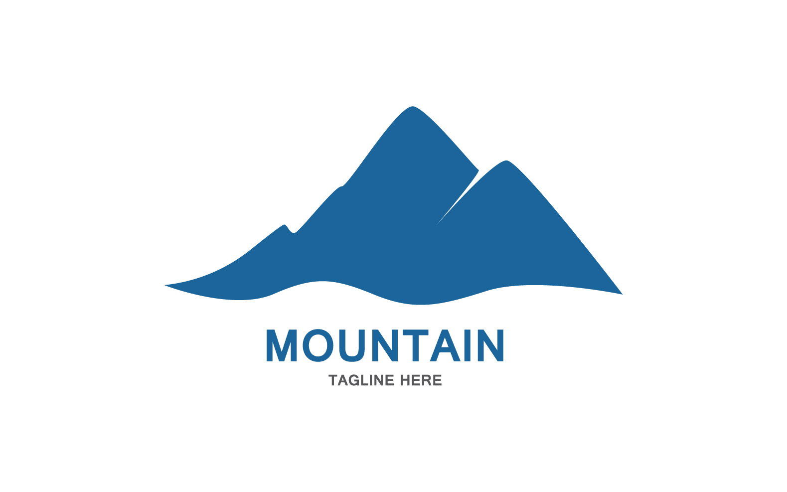 Mountain Icon Logo Design Vector Landscape V18