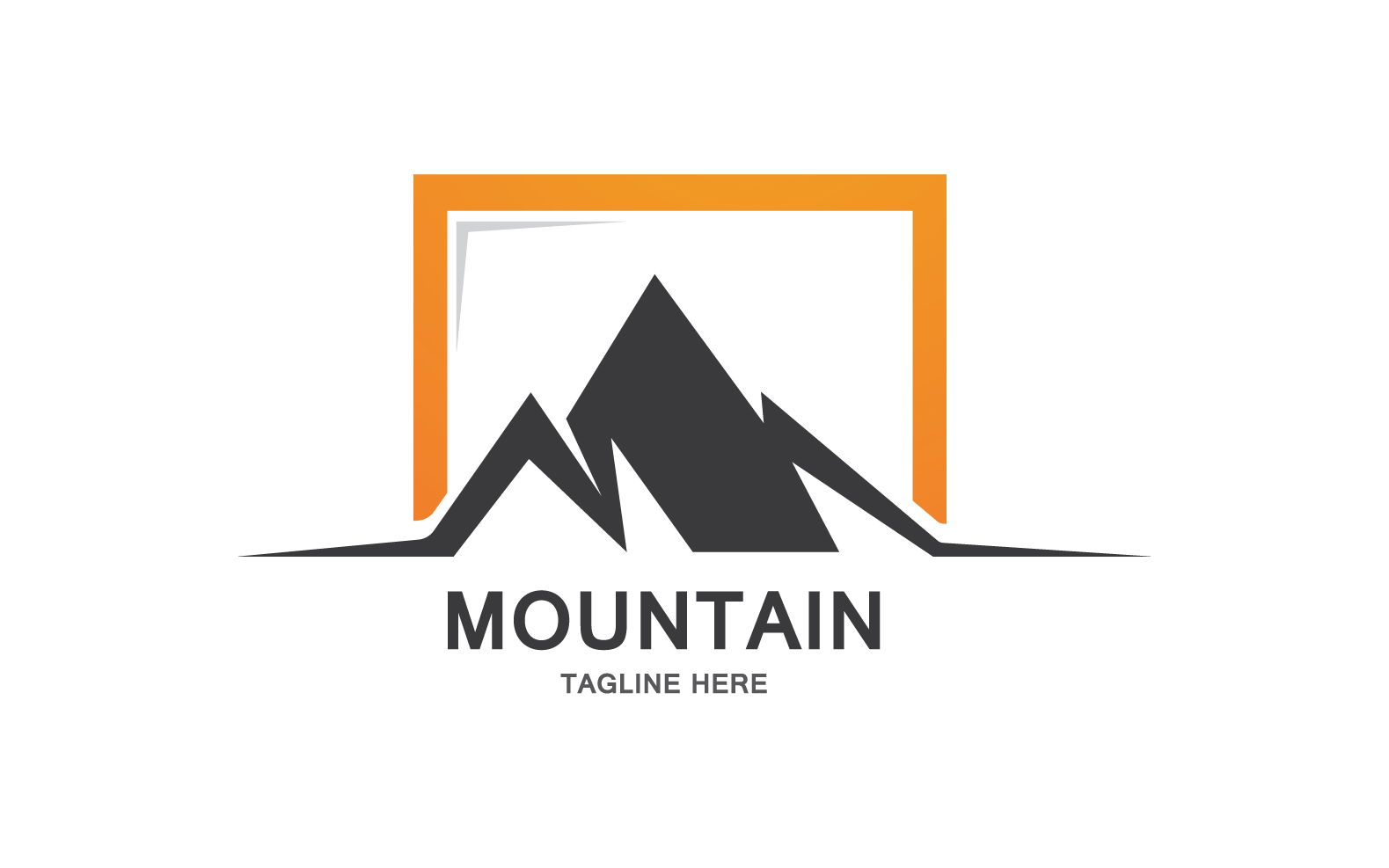 Mountain Icon Logo Design Vector Landscape V20