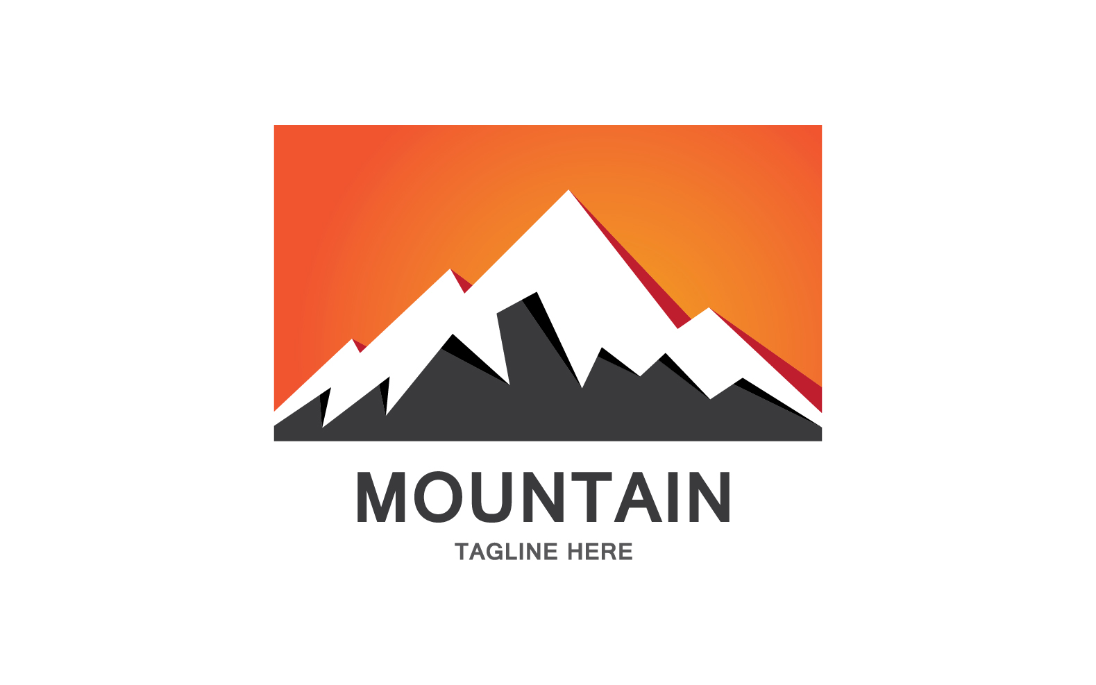 Mountain Icon Logo Design Vector Landscape V23