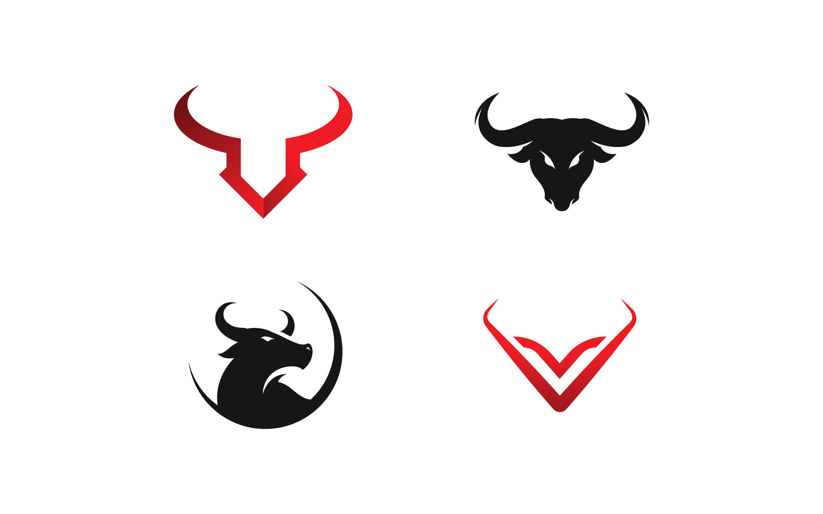 Bull Logo Vector Symbol V11